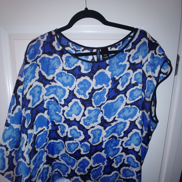 Bisou Bisou One Sleeve Silk Women's Blouse - Picture 1 of 4